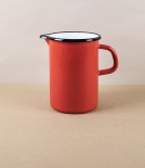 Hungarian Enamel Table Jug, Red