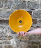 Turkish Enamel Pendant Lightshade, Yellow
