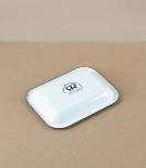 Enamel Soap Dish with Drainer Tray