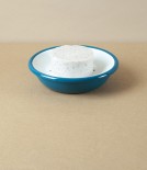 Enamel Circular Soap Dish with Drainer, Blue