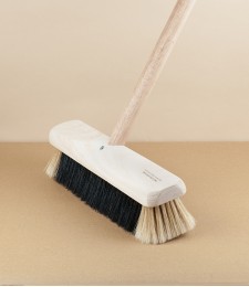 English Hog Hair Broom with Hardwood Stock, 12"