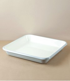 English Enamel Roasting Pan, Large, Grey