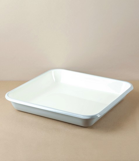 English Enamel Roasting Pan, Large, Grey