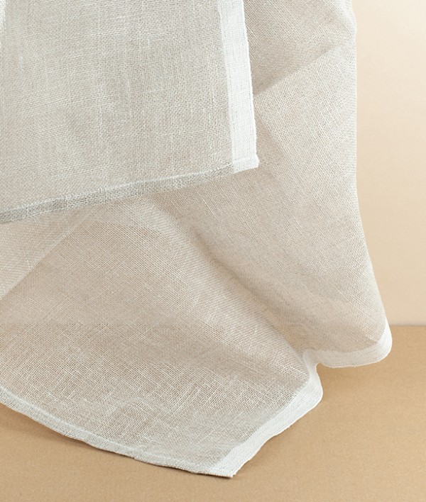 Natural unbleached European linen scrim