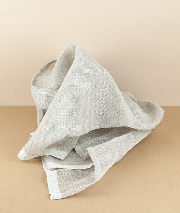 Natural unbleached European linen scrim