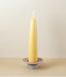 Hand-Thrown Faceted Candle Holder, Large