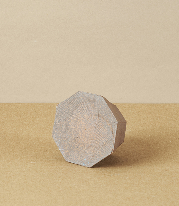 Hand-Thrown Faceted Candle Holder, Medium