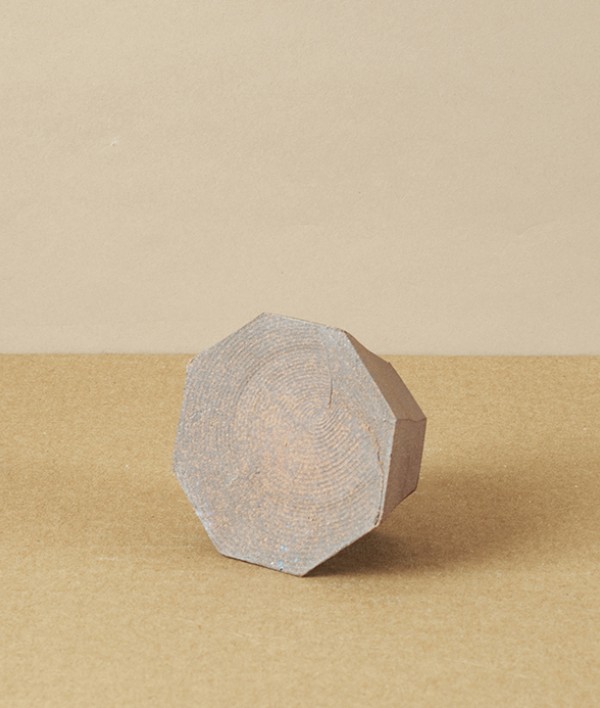 Hand-Thrown Faceted Candle Holder, Medium