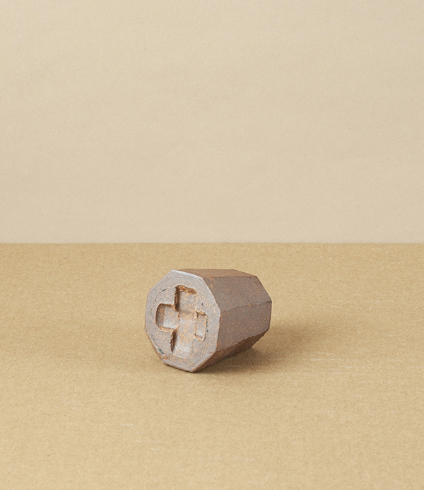 Hand-Thrown Faceted Candle Holder, Small