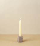 Hand-Thrown Faceted Candle Holder, Small
