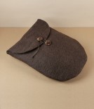 Hand Made Felted Wool Yutanpo Cover, Umber