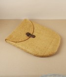 Hand Made Felted Wool Yutanpo Cover, Ochre