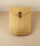 Hand Made Felted Wool Yutanpo Cover, Ochre