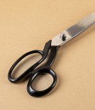 Fennek Italian Double Point Tailor’s Shears, Black Bows, 10.5”
