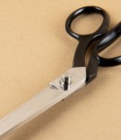 Fennek Italian Double Point Tailor’s Shears, Black Bows, 10.5”