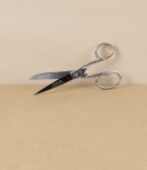 Fennek Italian ‘Sartina’ Sewing Scissors, All Nickel, 6”