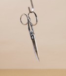 Fennek Italian ‘Sartina’ Sewing Scissors, All Nickel, 6”