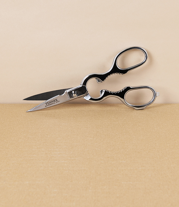 Fennek Italian Kitchen Scissors, Take-Apart, Stainless Steel, 8”