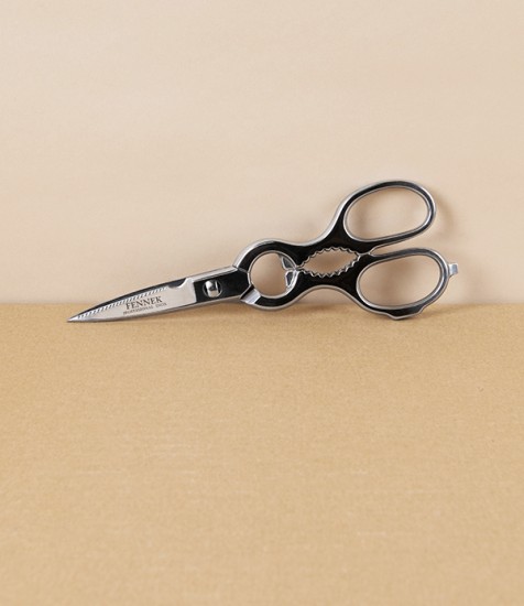 Fennek Italian Kitchen Scissors, Take-Apart, Stainless Steel, 8”