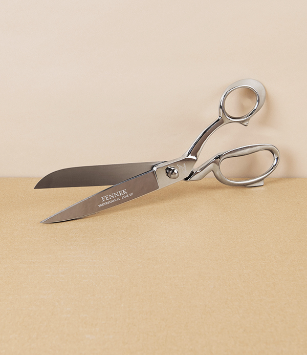 Fennek Italian Tailor’s Shears, All Nickel, 10”