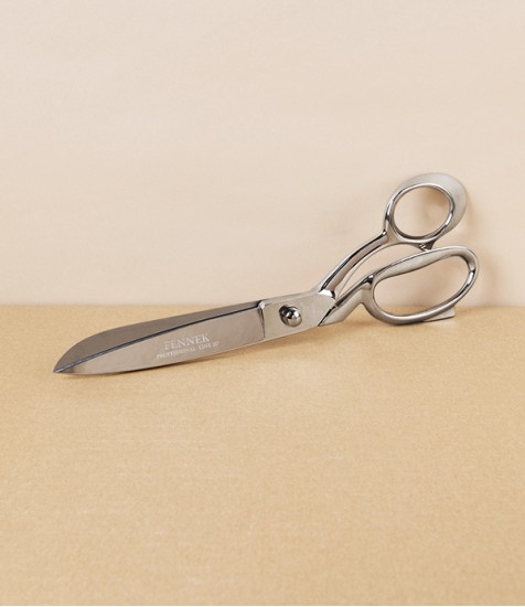 Fennek Italian Tailor’s Shears, All Nickel, 10”