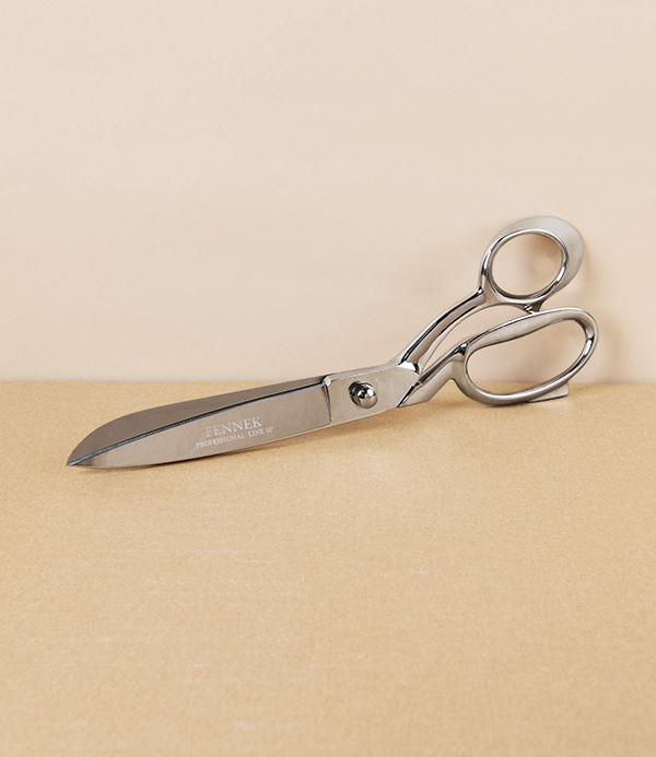 Fennek Italian Tailor’s Shears, All Nickel, 10”