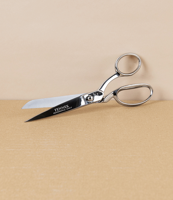 Fennek Italian 'Wiss' Dressmaker’s Shears, All Nickel, 8"