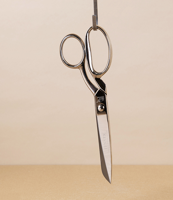 Fennek Italian 'Wiss' Dressmaker’s Shears, All Nickel, 8"