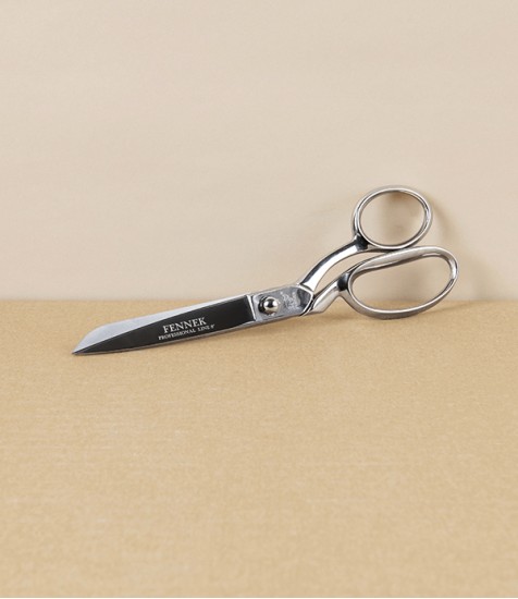 Fennek Italian 'Wiss' Dressmaker’s Shears, All Nickel, 8"