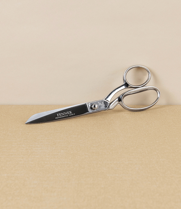 Fennek Italian 'Wiss' Dressmaker’s Shears, All Nickel, 8"