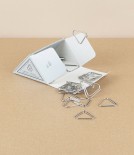 Zenith Fermangoli Corner Clips, Silver