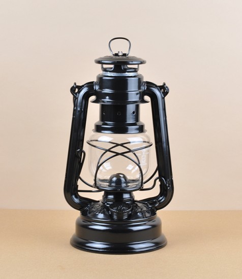 Feuerhand 276 storm lantern, Jet Black