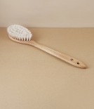 Finnish Bathing Brush, Oak & Light Cow Hair