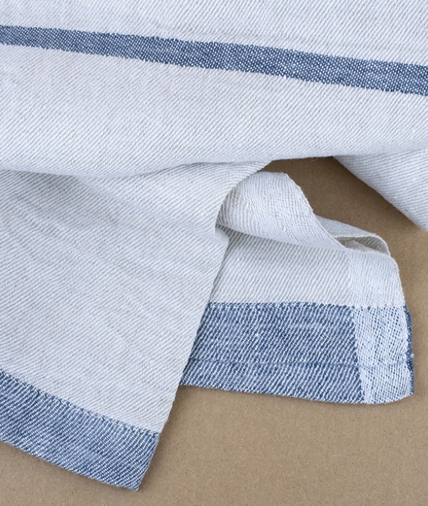 Finnish Washed Linen Flat-Weave Bath Towel