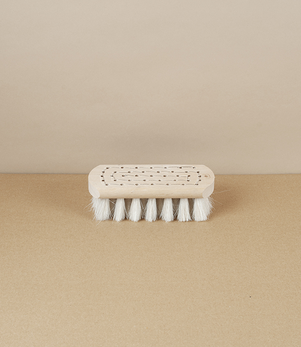 Finnish Bath Brush, Birch, White Bristle