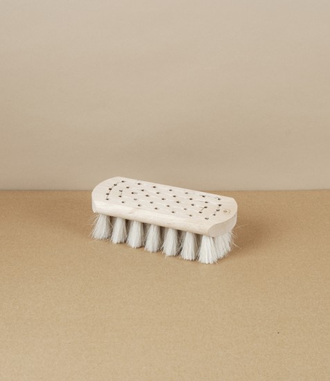 Finnish Bath Brush, Birch, White Bristle