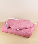 Finnish wool hot water bottle, Lingonberry