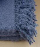 Mohair & wool blanket, Smoke