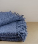 Mohair & wool blanket, Smoke