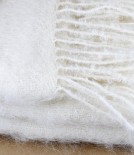 Mohair & Wool Blanket, White