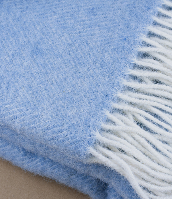 Finnish Wool Blanket, Natural Woad