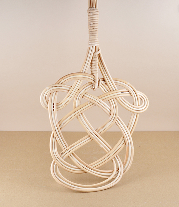 Finnish woven rattan carpet beater