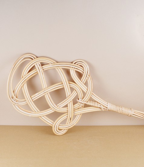 Finnish woven rattan carpet beater