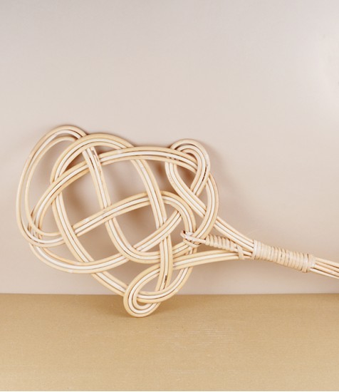 Finnish woven rattan carpet beater