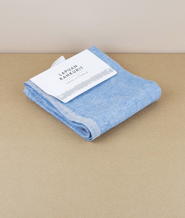 Finnish Washed Linen Kitchen Towel, Rainy Blue  / Linen