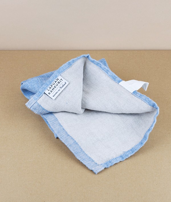 Finnish Washed Linen Kitchen Towel, Rainy Blue  / Linen