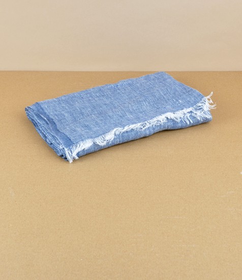 Finnish lightweight linen scarf, Blueberry