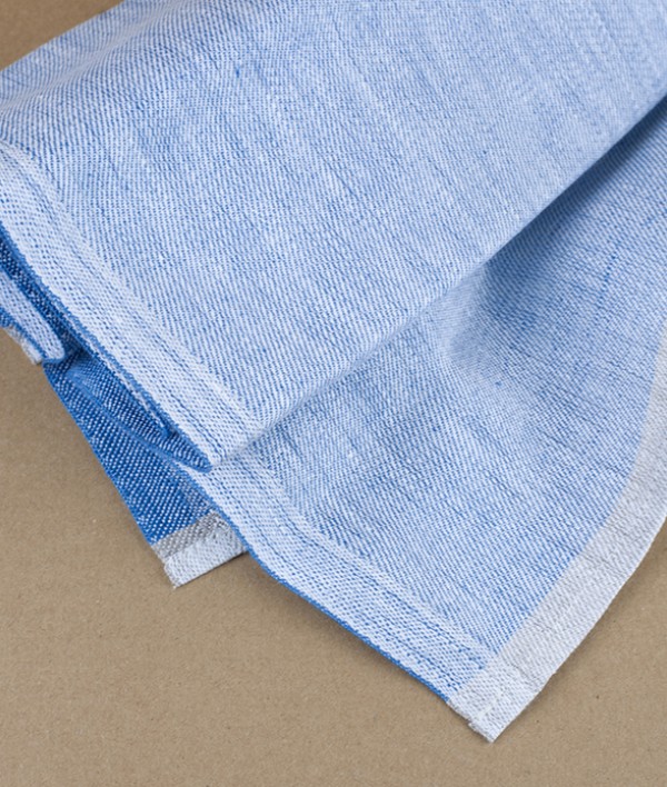 Finnish 100% Linen Napkin, Rainy Blue