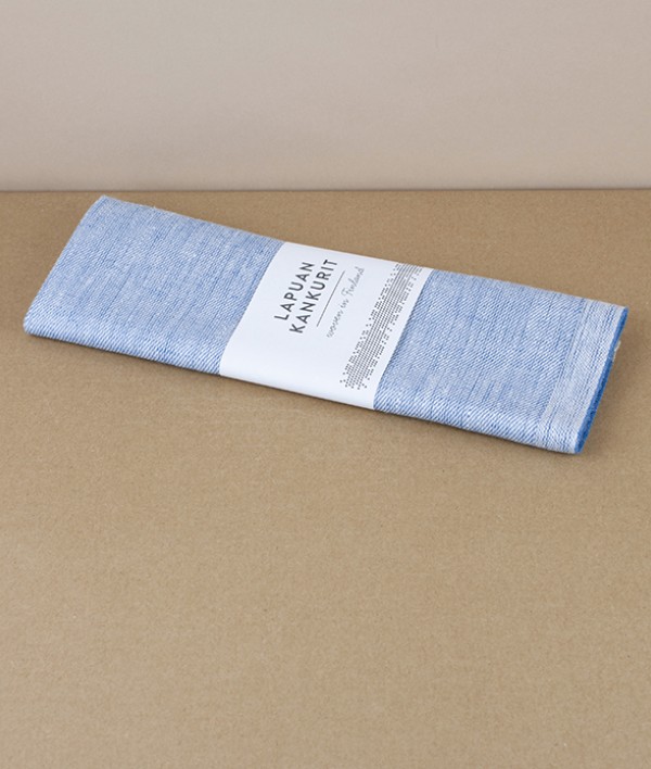 Finnish 100% Linen Napkin, Rainy Blue