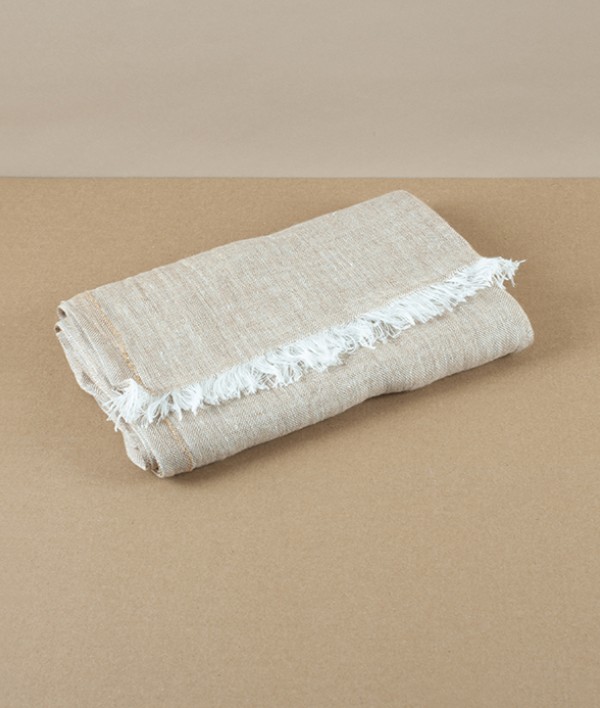 Finnish lightweight linen scarf, Gold